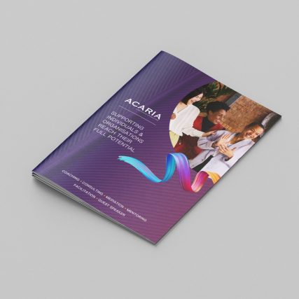 Acaria Brochure Annette Andrews Elevating Sales Assets with Compelling Brochure Design
