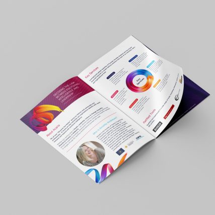 Acaria Brochure Annette Andrews Elevating Sales Assets with Compelling Brochure Design