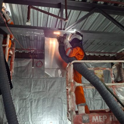 Sales-focused landing page and PDF for Sentinel Contracting laser cleaning service