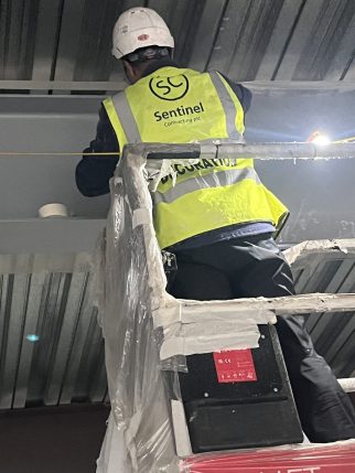 Sales-focused landing page and PDF for Sentinel Contracting laser cleaning service