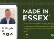 Made in Essex podcast graphic showing KOcycle MD Mike McLellan on a phone screen with the KOcycle logo