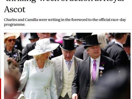 Evening Standard article covering Ortus Energy and SSE Energy Solutions’ Ascot Racecourse rooftop solar installation