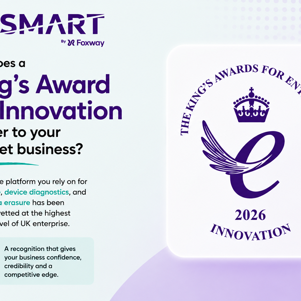 SMART by Foxway King’s Award LinkedIn campaign creative developed for PR and content marketing activity