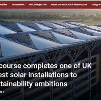 The Energyst article covering Ortus Energy and SSE Energy Solutions’ Ascot Racecourse rooftop solar installation