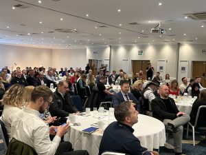 Basildon Business Leaders audience listening to the Bank of England Monetary Policy Report briefing