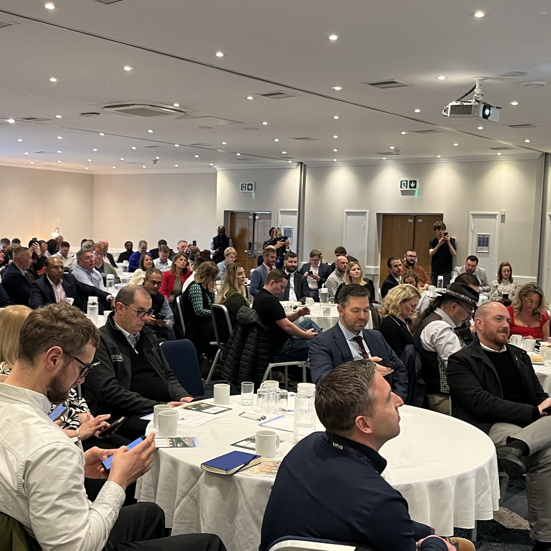 Basildon Business Leaders audience listening to the Bank of England Monetary Policy Report briefing