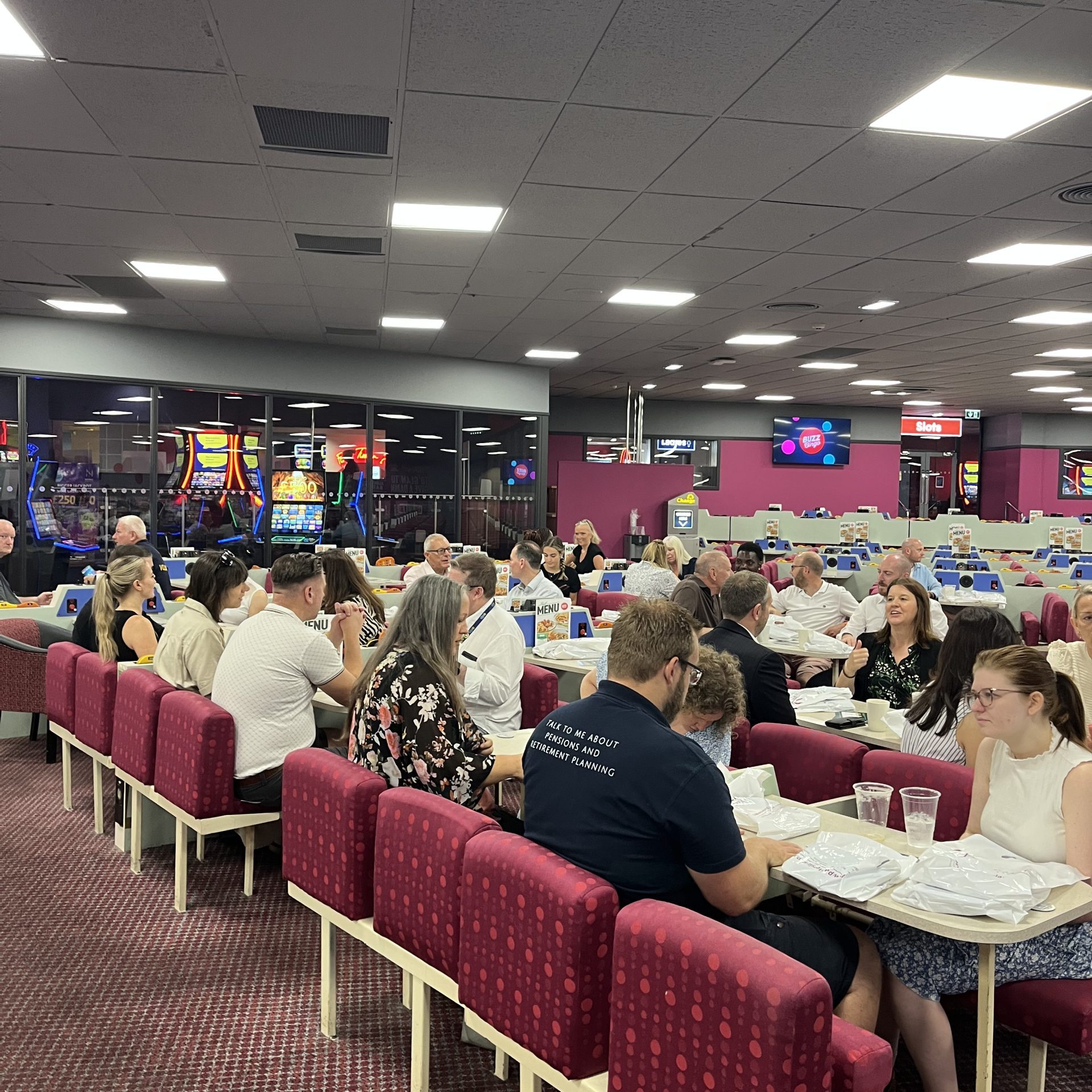 Audience listening to Basildon Business Leaders at breakfast briefing at Buzz Bingo Basildon