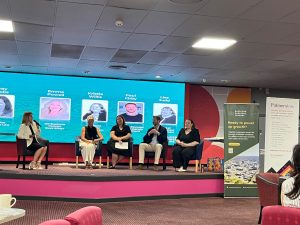 Business Leaders on stage at breakfast briefing at Buzz Bingo Basildon